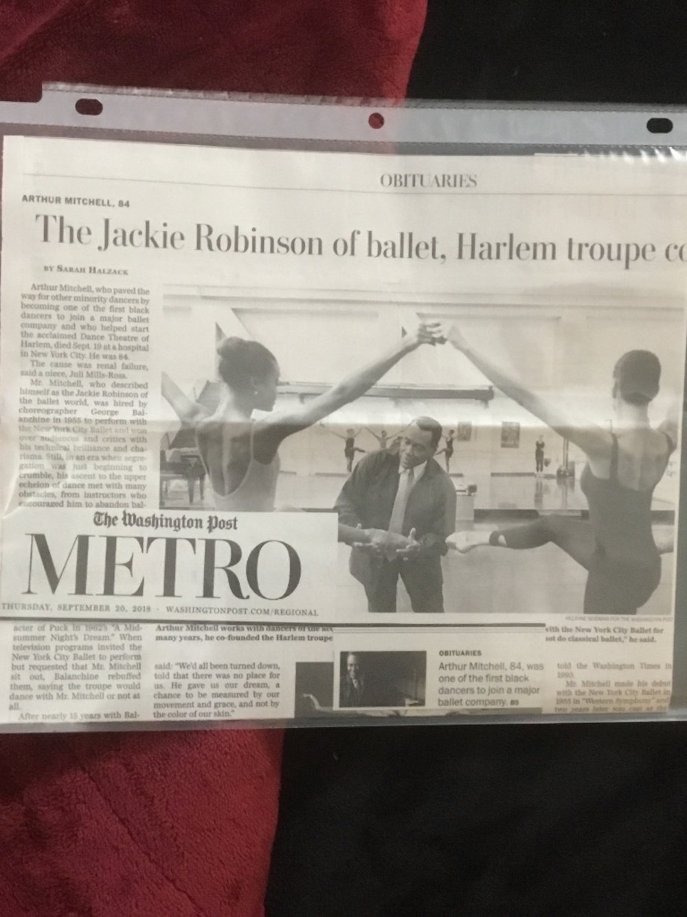 Ballet Arthur Mitchell Obituary First Black Dancer to Join Major Ballet Company